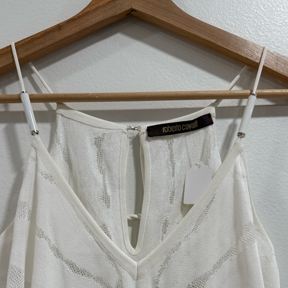 Roberto Cavalli- Loose Dress/Top in white tiger print design - Picture 2 of 5